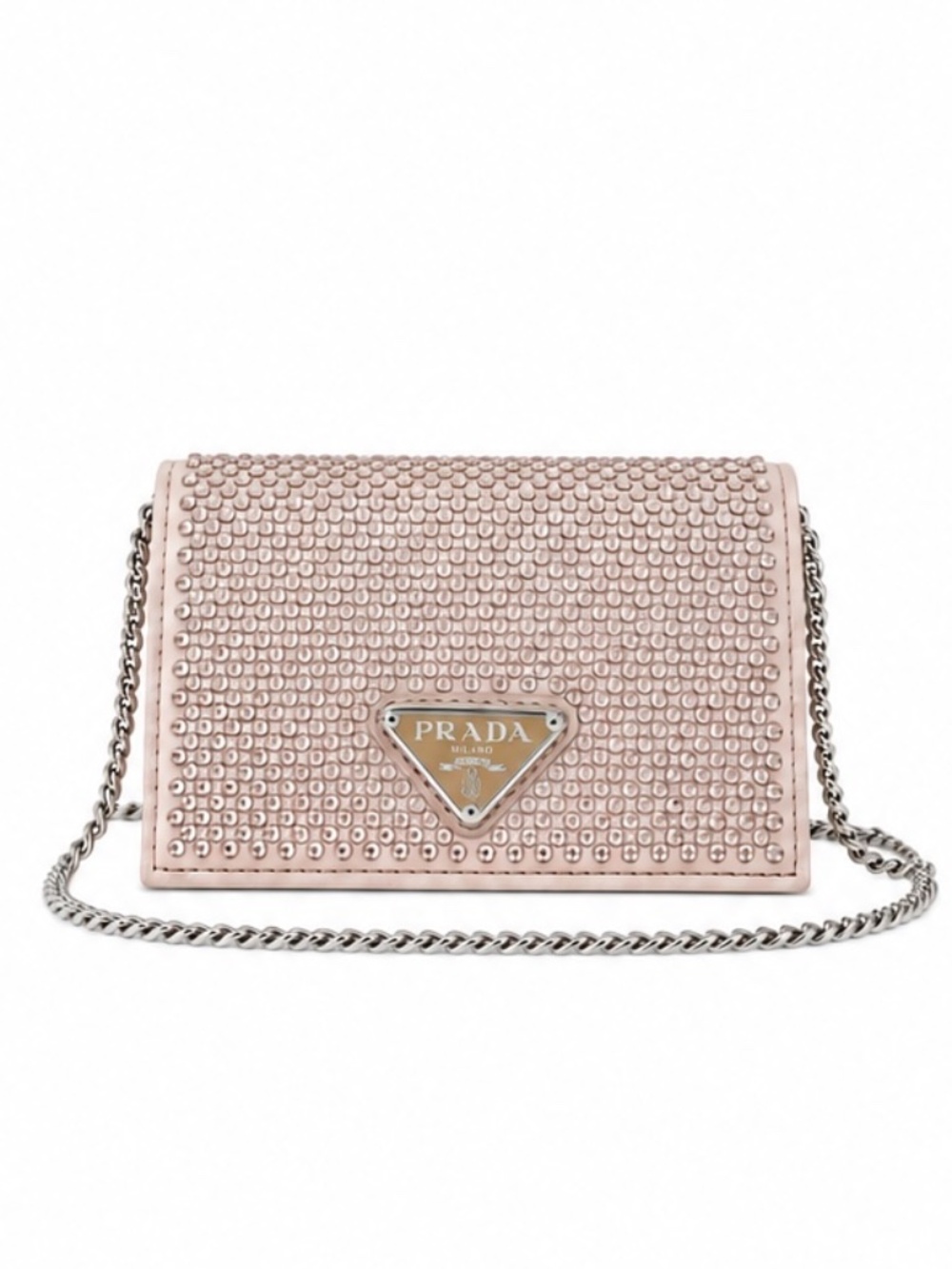 Prada Crystal Wallet on Chain – Brand New